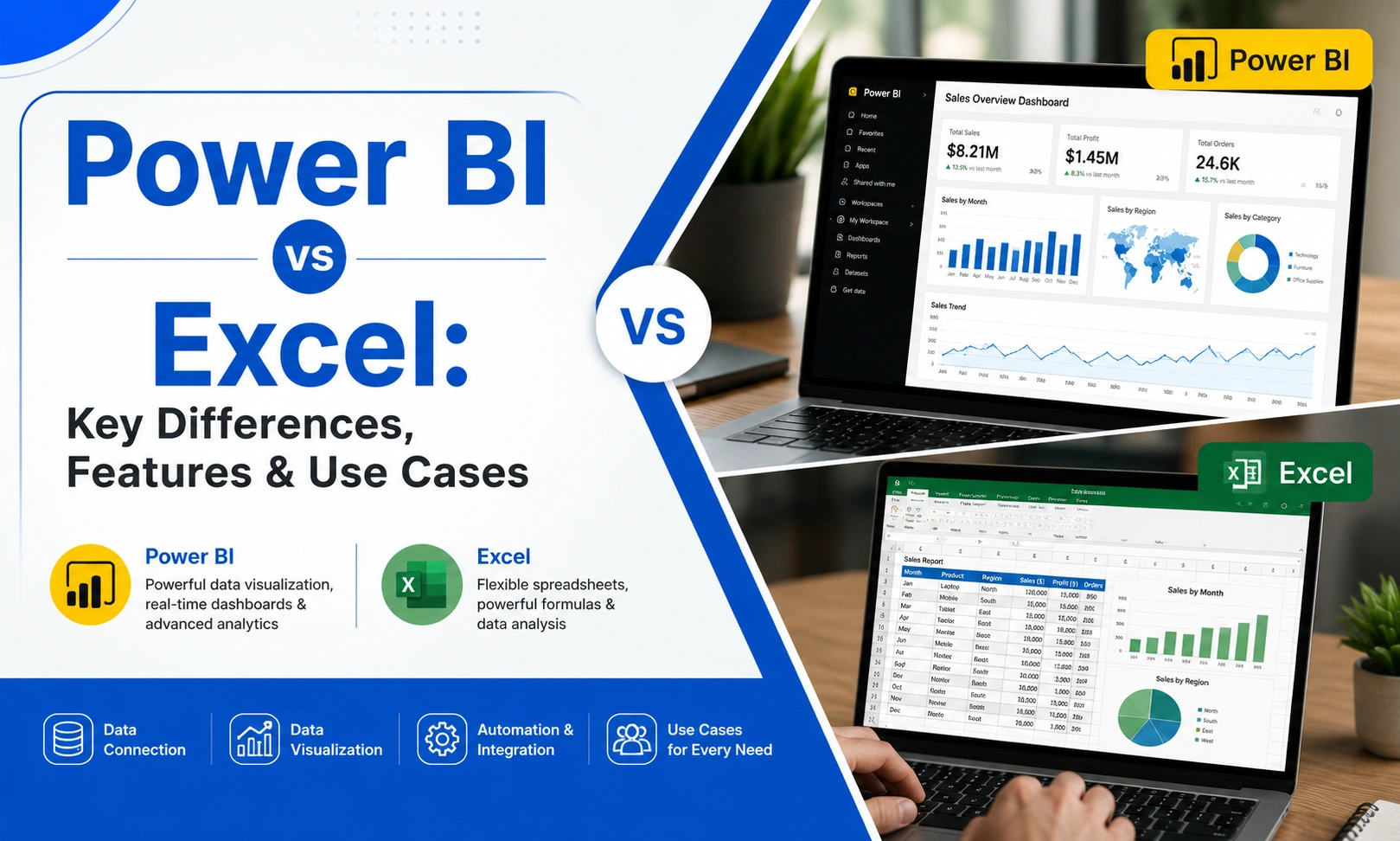 Power BI vs Excel: Key Differences, Features & Use Cases