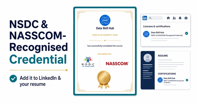 NSDC & NASSCOM-recognised